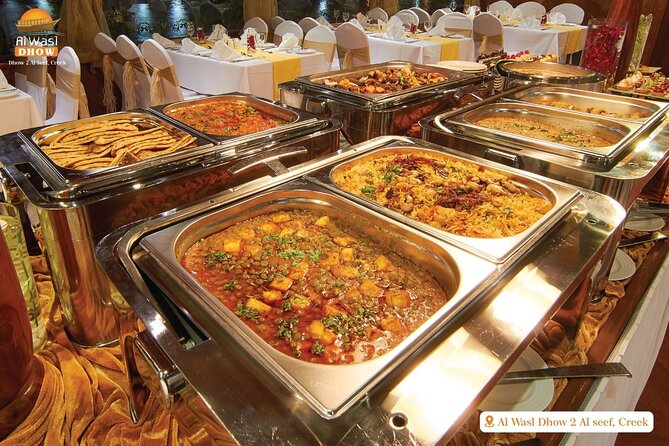 Dubai Best Dhow Cruise Dinner Buffet (Multi Cusine) - Upper deck or air-conditioned lower deck
