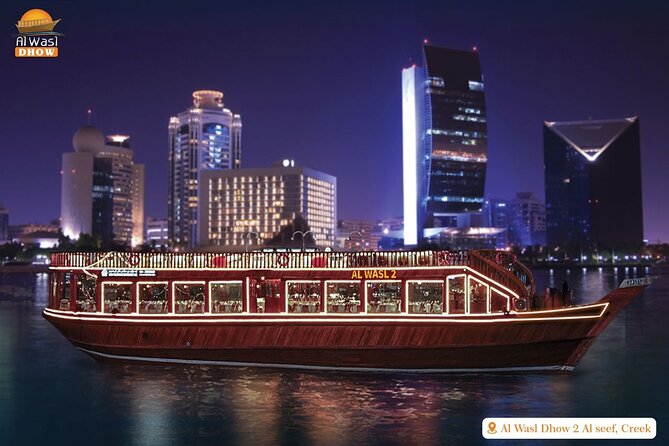 Dubai Best Dhow Cruise Dinner Buffet (Multi Cusine) - Value at $24.84 per person