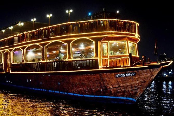 Dubai Creek Cruise Dinner with Transfer - Boarding the wooden dhow