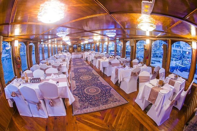 Dubai Creek Dhow Cruise Dinner - Setting off on Dubai Creek after dark