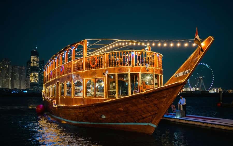 Dubai: Dinner Dhow Cruise with Live Entertainment Al Seef - Boarding at Tour Dubai and the Al Seef welcome