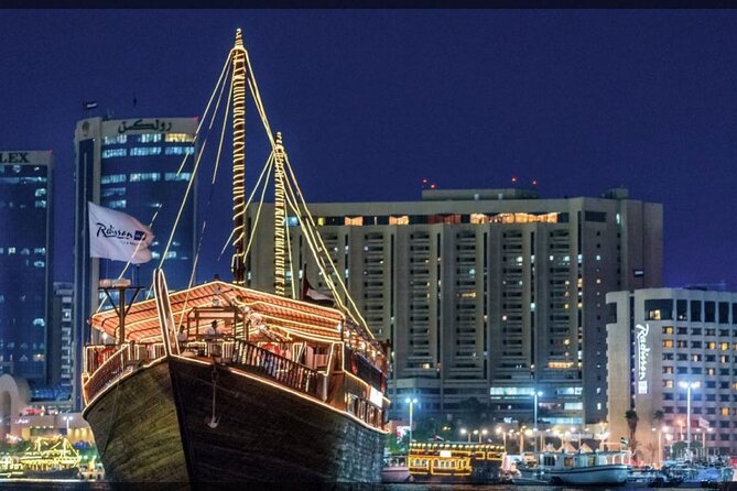 Dubai Iconic Helicopter Tour and Dhow Cruise Dinner Marina Combo - Pickup, transfers, and the five-to-six-hour schedule