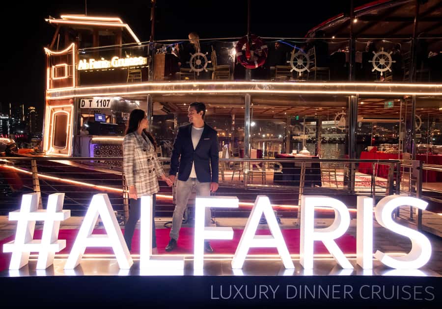 Dubai: Luxury Canal Dinner Cruise with Optional Transfers - Arabic coffee, dates, and a smooth start