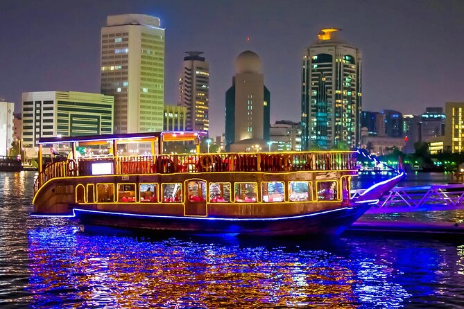 Dubai Marina Cruise Dinner with Entertainment Show - Choosing between the dhow and glass boats