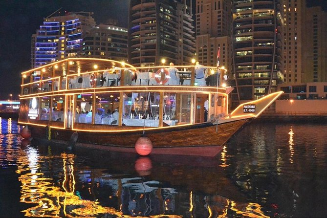 Dubai Marina Dhow Dinner Cruise with Transfers - Buffet dinner: useful, filling, and not a fine-dining event