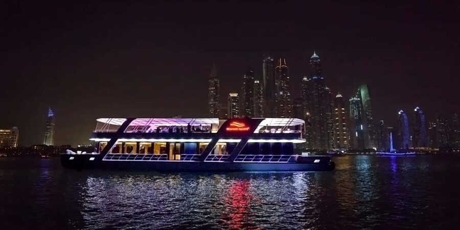 Dubai Marina Dinner Cruise – Live Show, AC & Open Bar - Why a Dubai Marina Cruise Works So Well at Sunset