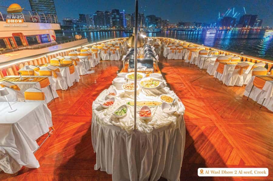 Dubai Marina Dinner Cruise with Live Entertainment(Al Wasl) - Tanoura dancing and onboard music