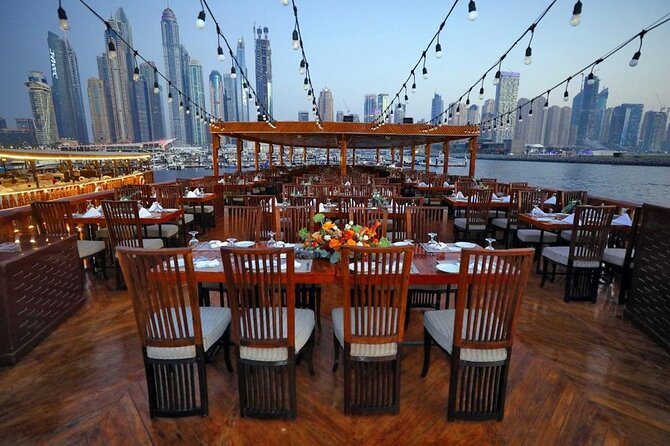 Dubai Marina Luxurious Dhow Cruise Dinner International Buffet - What the $52.76 price really gets you