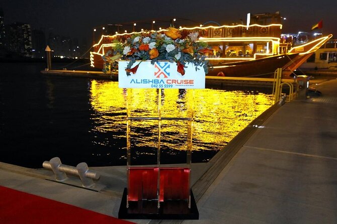 Dubai Marina Luxurious Dhow Cruise Dinner International Buffet - Arabic coffee, dates, and frankincense