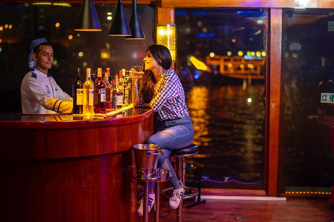 Dubai Marina: Luxury Dhow Dinner Cruise with Hotel Transfer - Buffet dinner beside Marina Mall