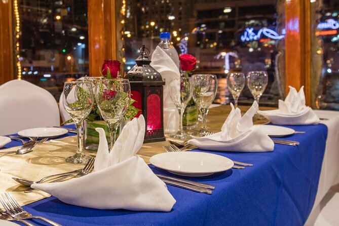 Dubai Marina: Luxury Dhow Dinner Cruise with Hotel Transfer - Two hours on the water, with a few practical compromises
