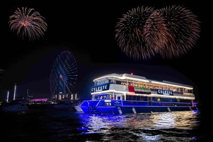 Dubai Marina: Luxury Dinner Cruise, Live Show, Open Bar & DJ - Copthorne Buffet Dinner: What You Get for the Price