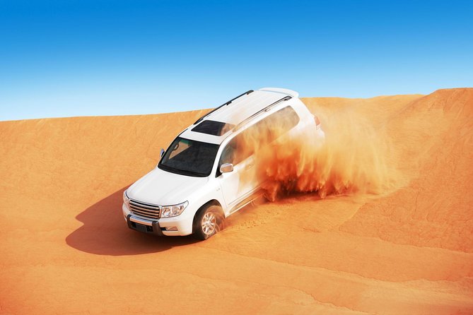 Dubai Super Saver: Desert Camp Experience by 4x4 and Dhow Dinner Cruise - Thirty minutes of dune bashing