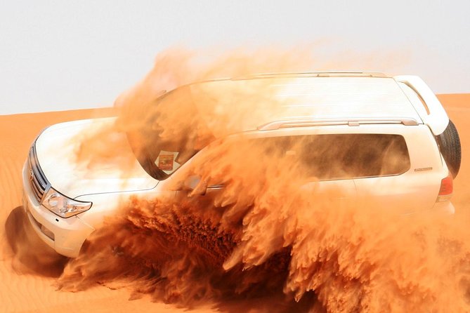 Dubai Trio: Desert Safari, ,Dubai City Tour & Dhow Cruise Dinner - Camel rides, sand boarding, and the optional quad bike