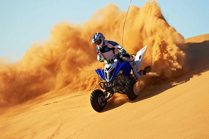 Dubai Trio: Desert Safari, ,Dubai City Tour & Dhow Cruise Dinner - Red dunes and the six-hour desert afternoon
