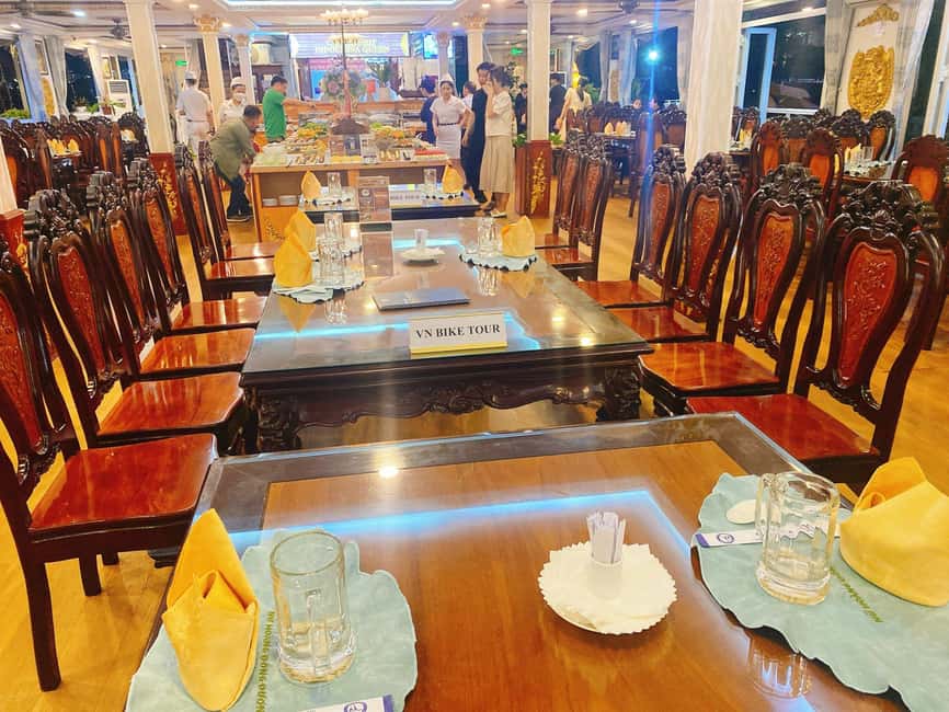 From Ho Chi Minh: Dinner on cruise Saigon (Private Table) - The private table and the mood onboard