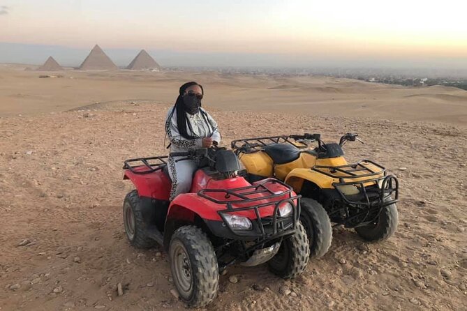 Giza pyramid, Sphinx, ATV,Lunch, Camel , Dinner cruise& shopping - The panoramic viewpoint and the 20-minute camel ride