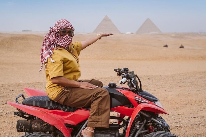 Giza pyramids,Sphinx,ATV bike,Camel ride,Dinner cruise& shopping - Lunch is optional and not included