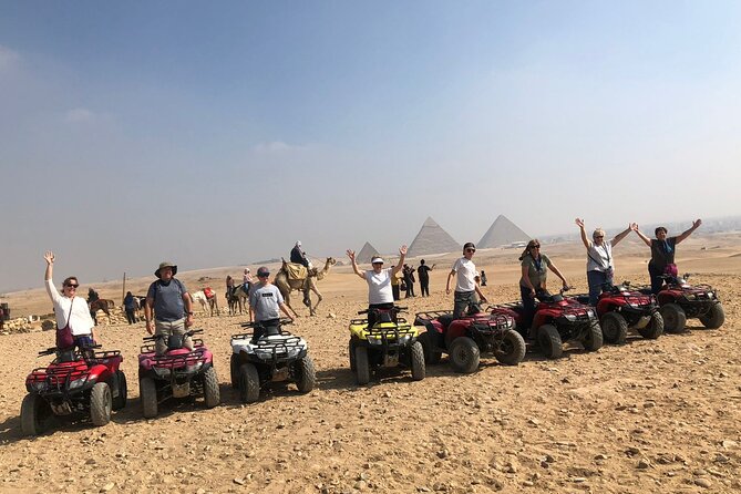 Giza pyramids, Sphinx, ATV bike, Lunch,Camel ride, Dinner cruise& shopping tour - Lunch and the shopping stops