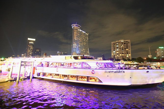 Grand Pearl Dinner Cruise along Chao Phraya River with Pickup - Returning toward Taksin Bridge