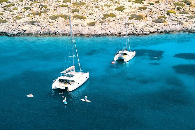 Heraklion: Catamaran Cruise to Dia with Sunset, Meal & Bar - Dia Island: two and a half hours in the bay
