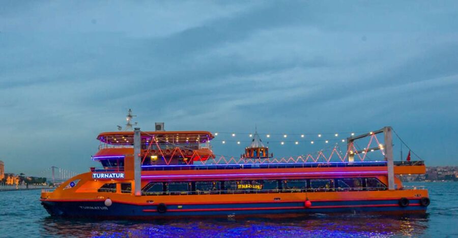 Istanbul: Turkish Night on the Bosphorus Dinner Cruise - Boarding the boat and settling in
