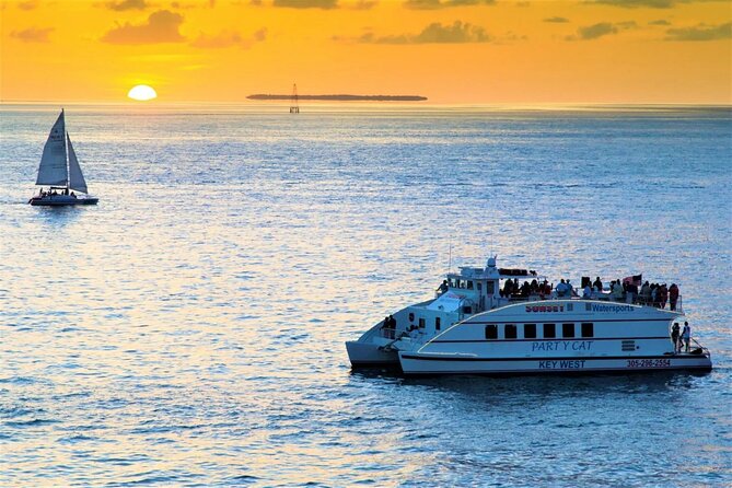 Key West Sunset Buffet Dinner Cruise with Open Bar and Live Music - Boarding the catamaran and choosing your seat