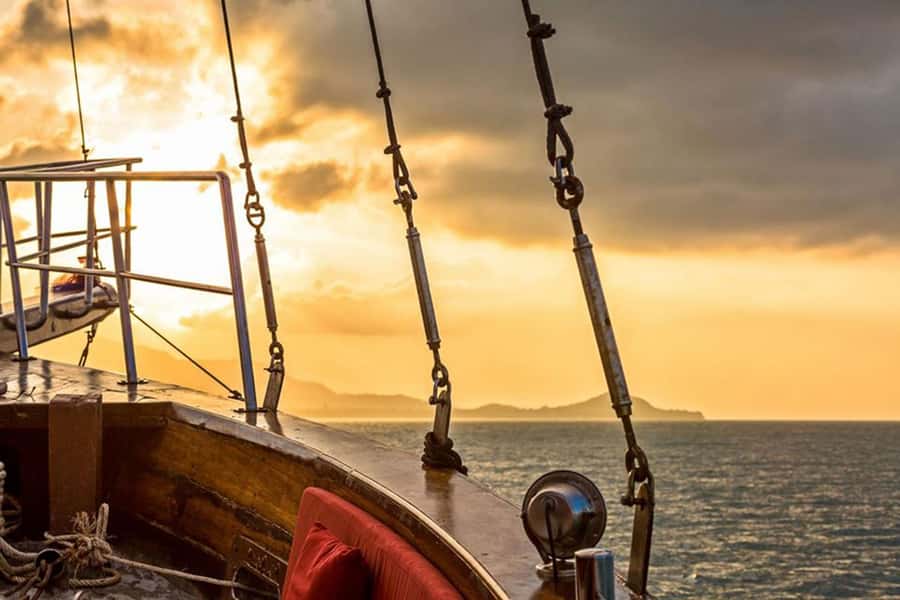 Koh Samui: Red Baron Romantic Sunset Dinner Cruise - A Chinese junk yacht with a distinctly Samui evening
