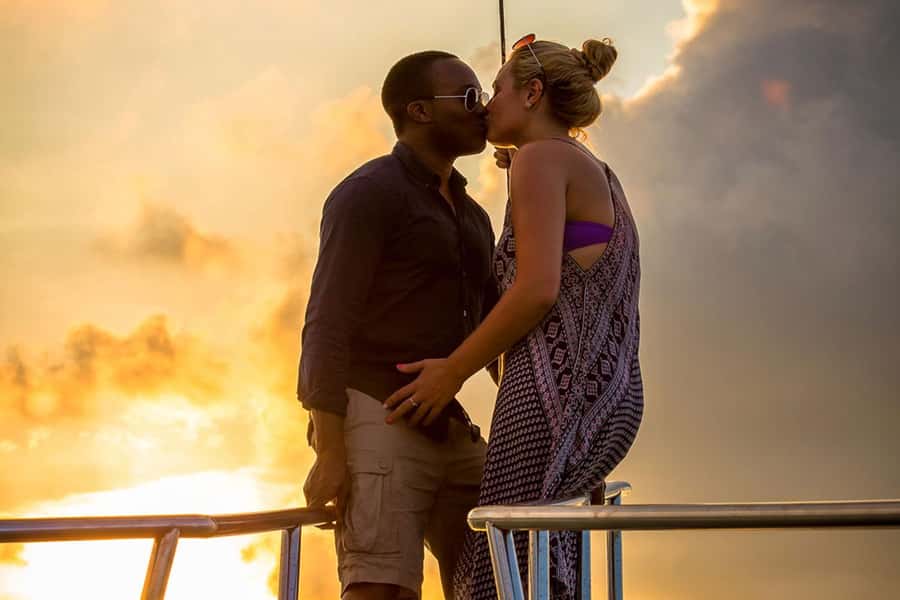 Koh Samui: Red Baron Romantic Sunset Dinner Cruise - Leaving Petcherat Marina for Som Island