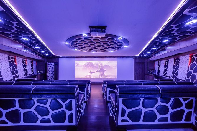 Lotus Cruise Dubai Breathtaking 3-Hour Dinner Cruise at Marina - Boarding a multi-deck mega-yacht