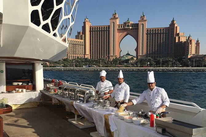 Lotus Mega Yacht 3 Hours Dinner Cruise with Transfers Option - Sailing past Bluewaters Island and Ain Dubai