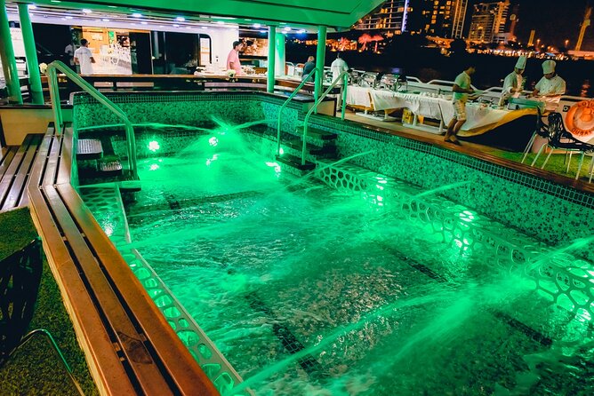 Lotus Mega Yacht Luxury Cruise with Live DJ, Dinner & Transfers - Live DJ, dancing, and the different decks