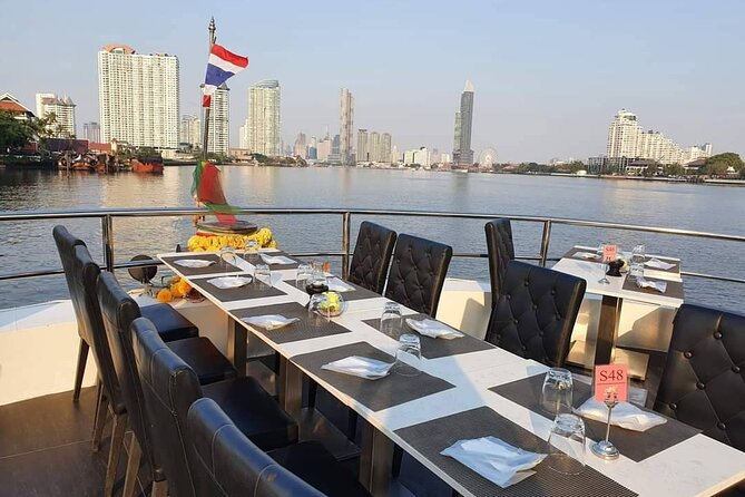 Meridian Sunset Dinner Cruise - Floating Paradise From ICONSIAM Bangkok - Wat Kanlayanamit and the Thonburi bank