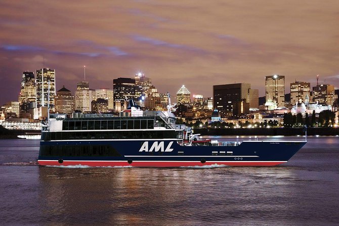 Montreal Gourmet Dinner Cruise with DJ & Dancing - Live harp, saxophone, and the dinner soundtrack