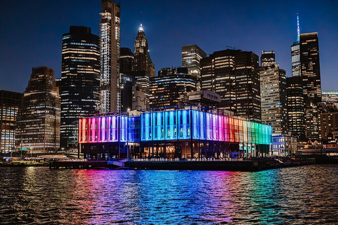 New York City Dinner Cruise on Luxury Yacht with Live Music - One World Trade Center and the lower Manhattan skyline