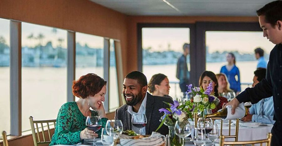 Newport Beach: City Cruises Weekend Dinner Cruise with DJ - The Dinner Menu: Three Courses and Several Real Choices