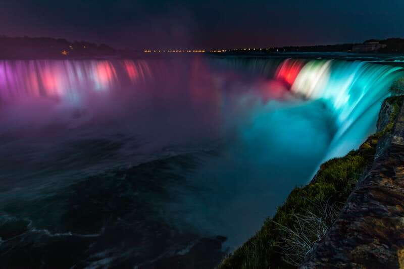 Night on Niagara Walking Tour with Fireworks Cruise + Dinner - A river walk toward American Falls