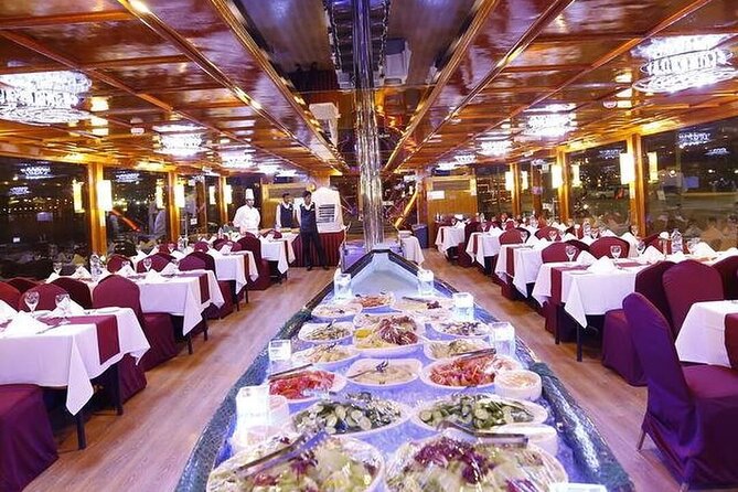 Nile River Dinner Cruise on a Yacht with Open Buffet - Tanoura dancing, belly dancing, and live music
