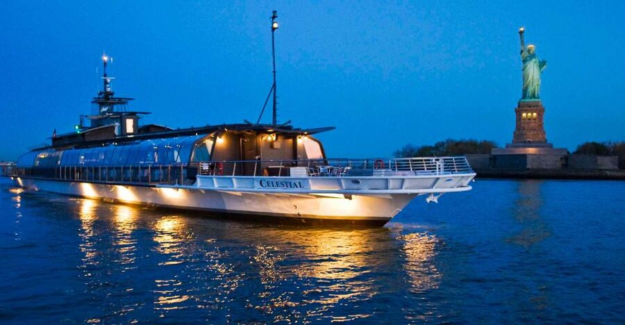 NYC: Christmas Eve Gourmet Brunch or Dinner Harbor Cruise - Brunch is the better choice for families