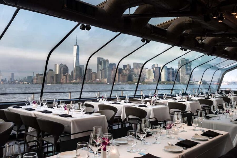NYC: City Cruises Luxury Brunch, Lunch or Dinner Cruise - The three-course meal and drink choices