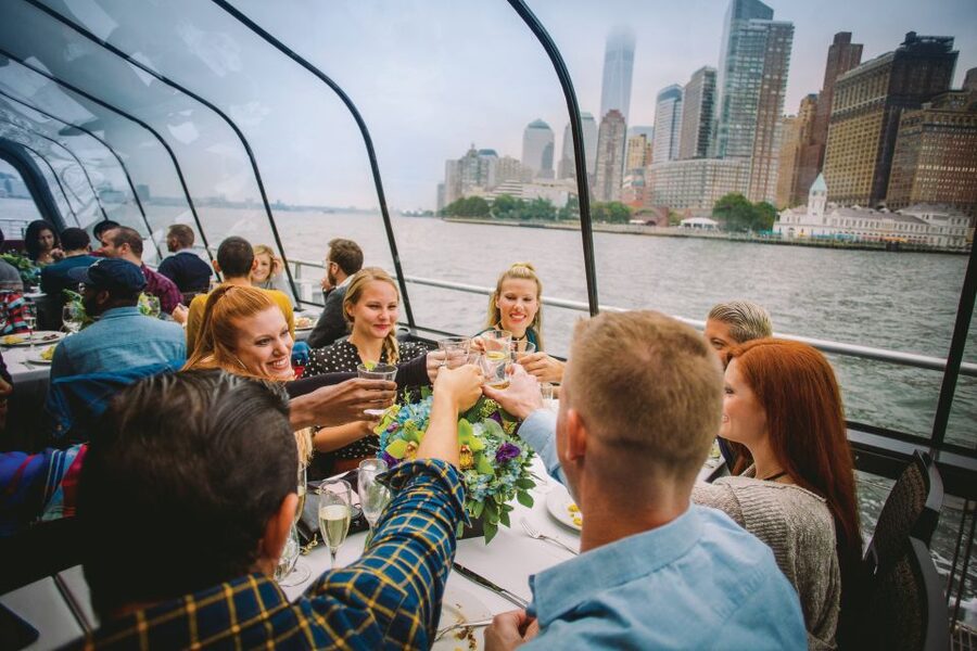 NYC: Thanksgiving Gourmet Lunch or Dinner Harbor Cruise - Lunch or dinner: which fits your group?