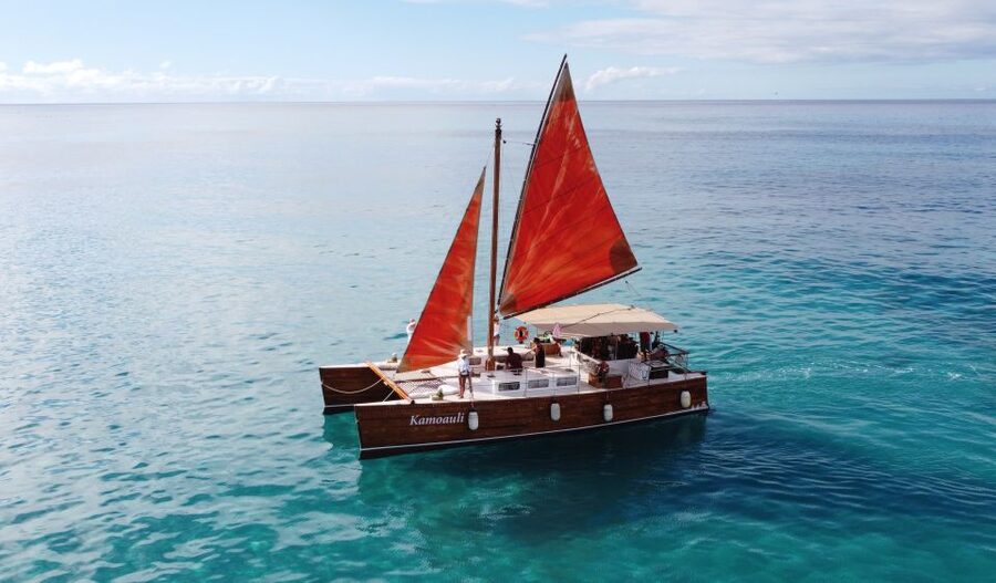 Oahu: Traditional Canoe Sunset Cruise with Dinner - A traditional canoe, not a standard Waikiki cruise