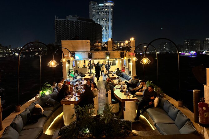 Open Air Nile Dinner Cruise with Sunset or Night Vibes - Masaha Ahl Masr from the water