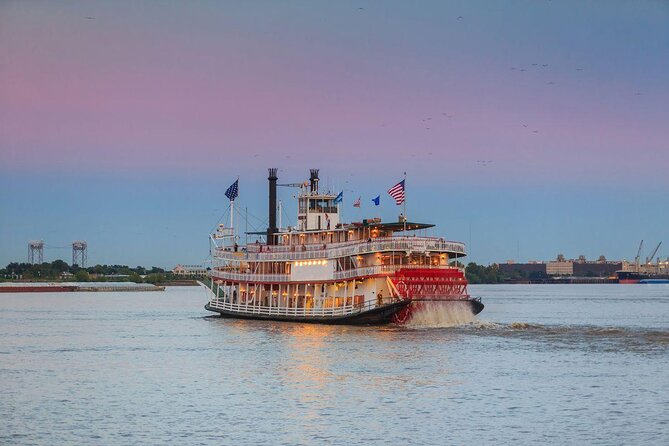 Paddlewheeler Creole Queen Jazz Dinner Cruise in New Orleans - Boarding the Creole Queen at 6:30 p.m.
