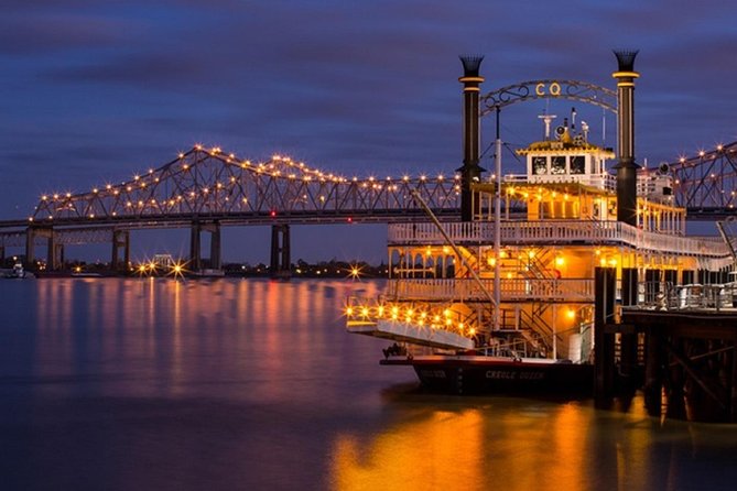 Paddlewheeler Creole Queen Jazz Dinner Cruise in New Orleans - Two hours on the Mississippi, not two and a half