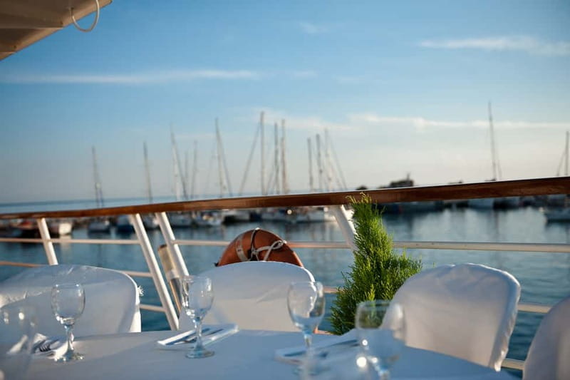 Paphos: Wave Dancer Fireworks, Buffet Dinner & Show Cruise - Boarding Wave Dancer I in Paphos