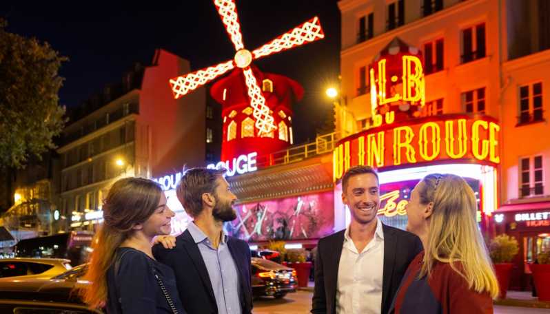 Paris: Eiffel Tower, Dinner Cruise and Moulin Rouge Show - Eiffel Tower after dark