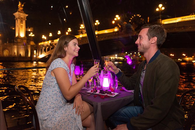 Paris Seine River Dinner Cruise with Champagne and Window Seating - Place de la Concorde and the Grand Palais