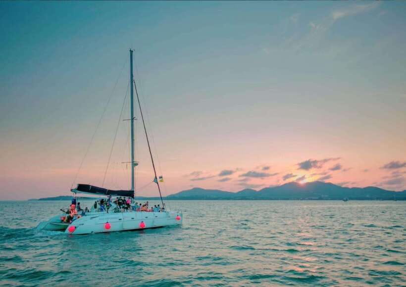 Phuket: Coral Island Catamaran Cruise with Sunset Dinner - A Phuket afternoon that ends in gold