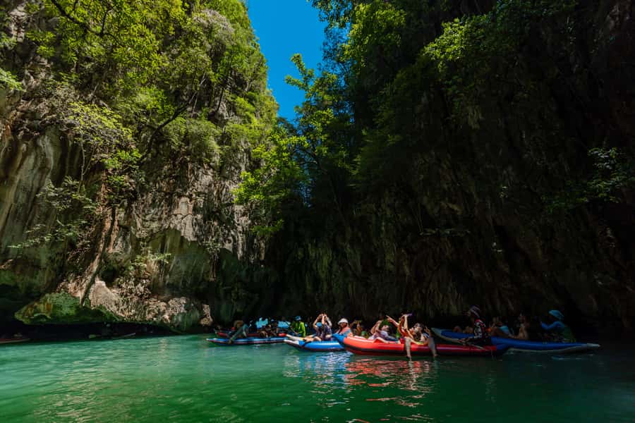 Phuket: Phang Nga Bay Lunch and Dinner Sunset Party Cruise - What to bring and who should book